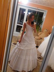 Красивое нежное свадебное платье